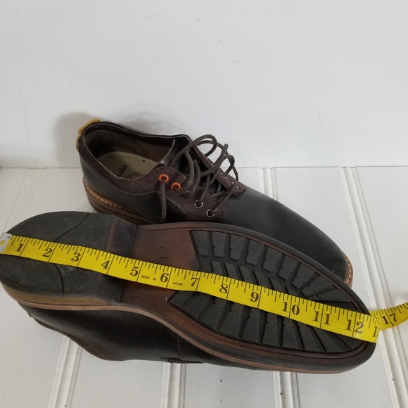 Clarks Pitney Walk Dark Brown Leather Derby Dress Shoes Men’s Size 12 main image 3